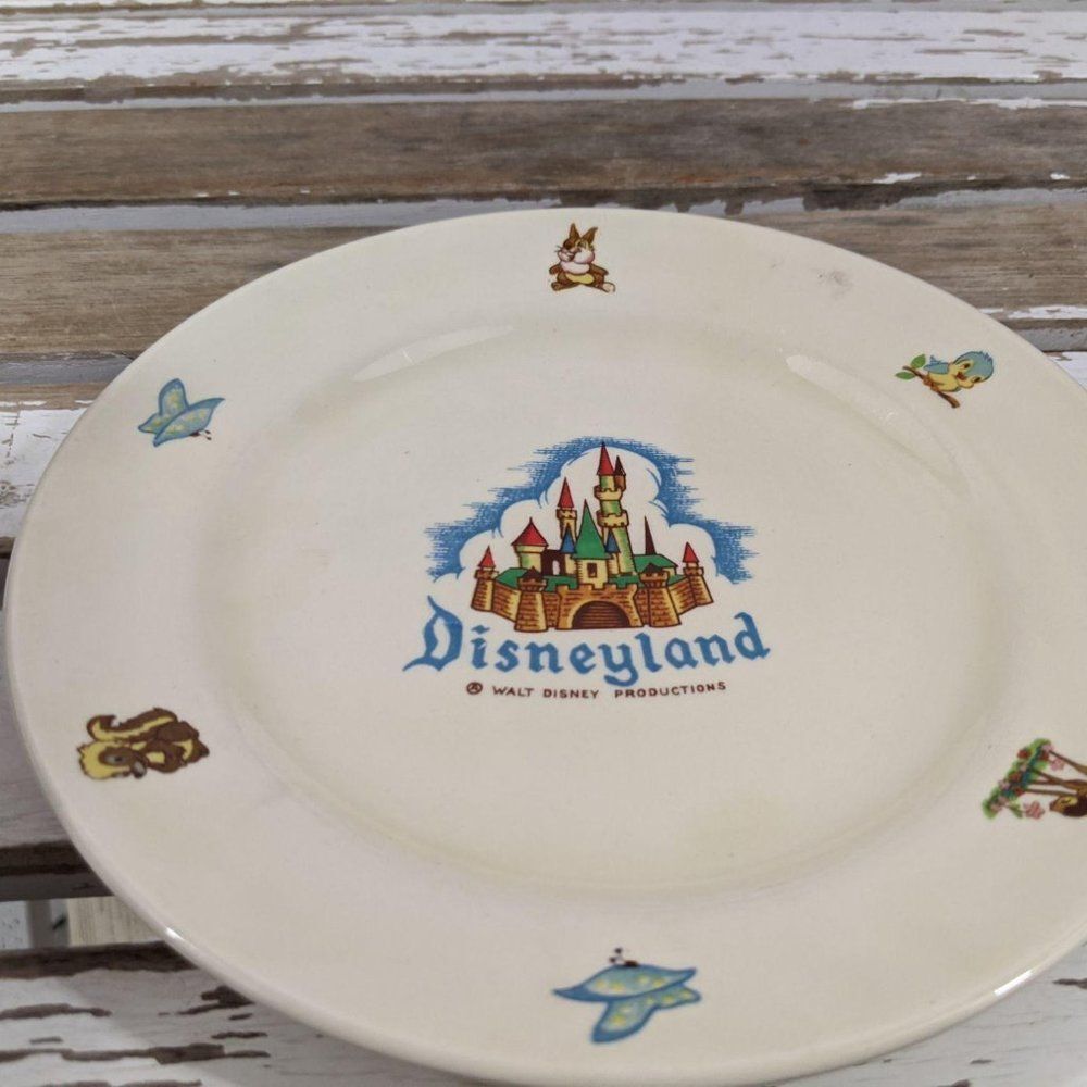 Antique beswick Disneyland baby plate Walt Disney‎